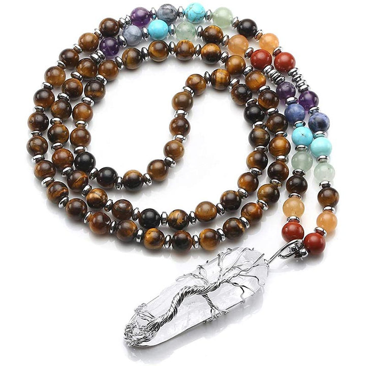 Natural Crystal Chakra Mala  - image 6