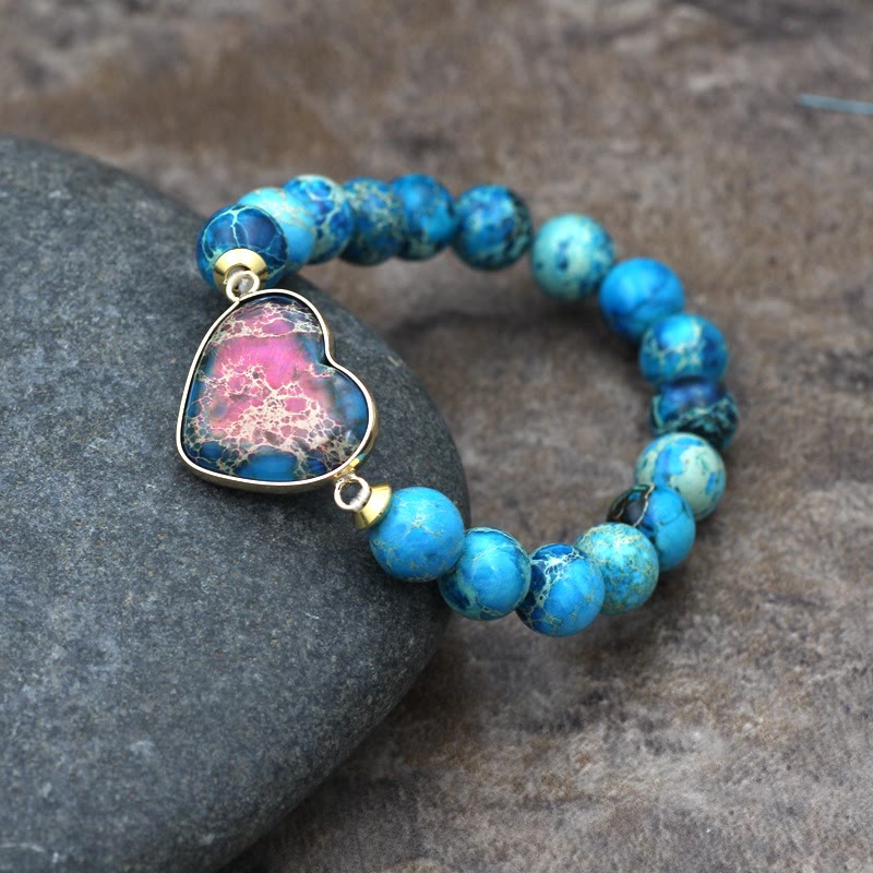 Olivenorma Emperor Stone Woven Beads Handle Braided Bracelet - image 1