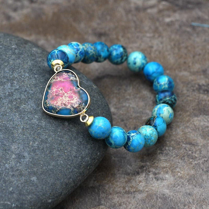 Olivenorma Emperor Stone Woven Beads Handle Braided Bracelet - image 1