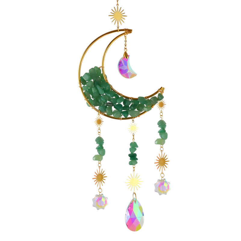Olivenorma Moon Crystal Hourglass Wind Chime Suncatcher - image 11