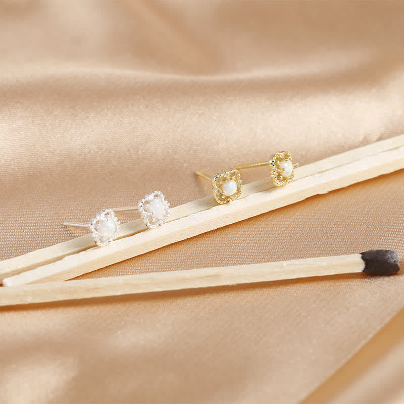Olivenorma Delicate Vintage Opal Rhombic Earrings - image 11