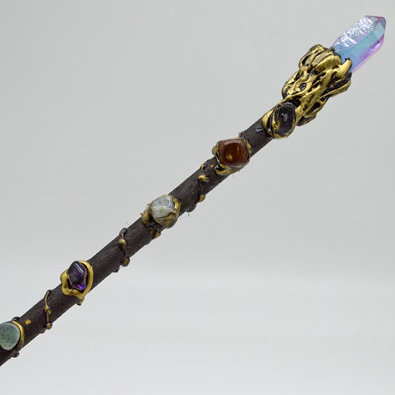 Olivenorma Moon Sun Star Fairy Crystal Wands - Fluorite#2 - image 19