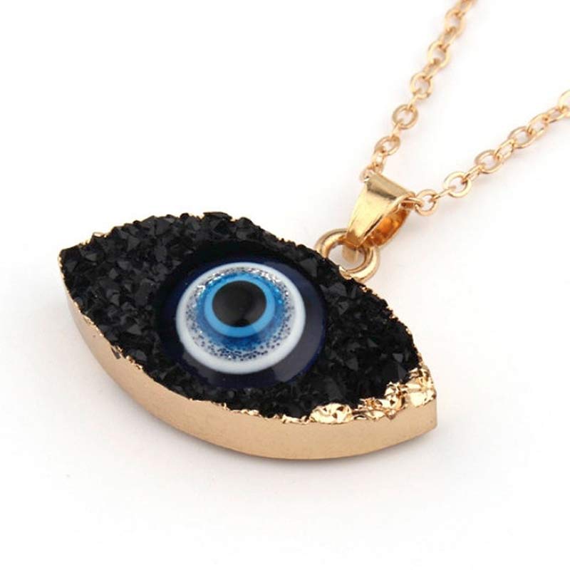 Olivenorma Clear Quartz Evil Eye Energy Necklace - image 2