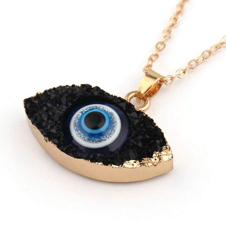 Olivenorma Clear Quartz Evil Eye Energy Necklace - image 2