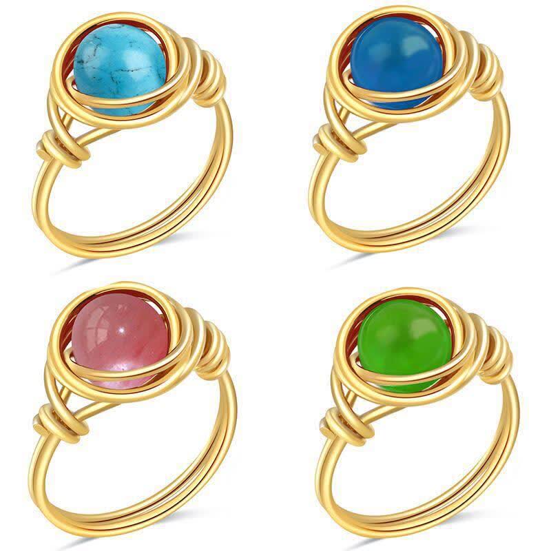 Wire Wrapped Healing Crystal Ring - image 19