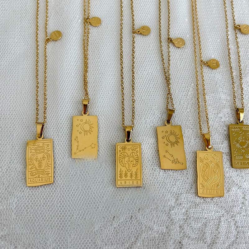 Olivenorma Gold Filled Chain Zodiac Necklace - image 12