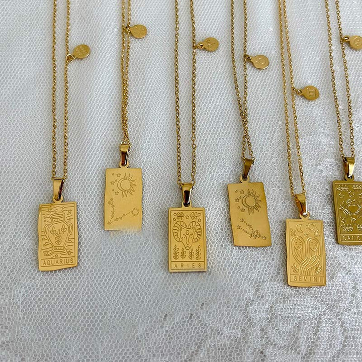 Olivenorma Gold Filled Chain Zodiac Necklace - image 12