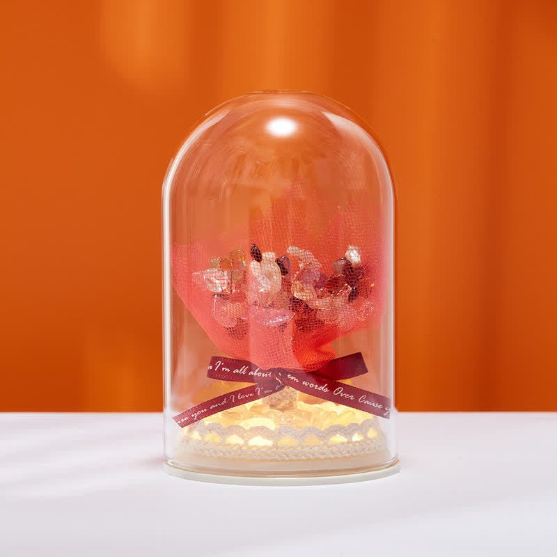 Olivenorma Natural Crystal Glass Cover Feng Shui Tree Decoration - Colourful Crystals#2 - image 38