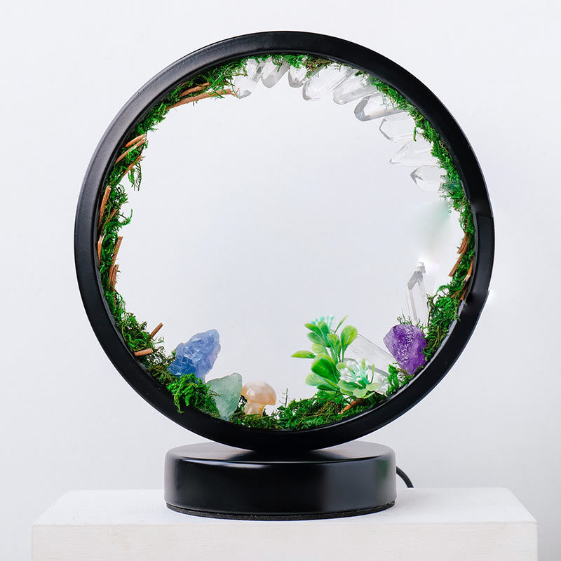 Olivenorma Natural Crystals Forest Round Crystal Lamp - image 1