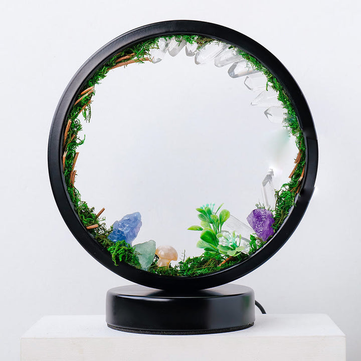 Olivenorma Natural Crystals Forest Round Crystal Lamp - image 1