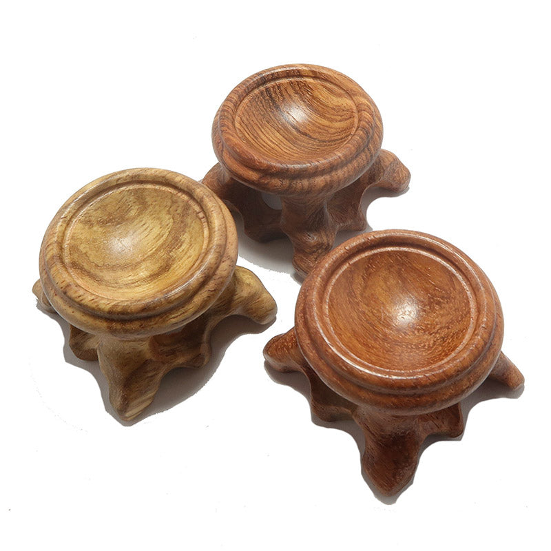 Olivenorma Wood Stands for Crystal Ball Spheres Eggs Pastoral Decorative Display - image 3