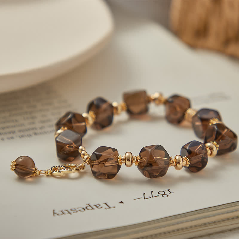 Smoky Quartz Cleaning Gemstone Bracelet - image 1
