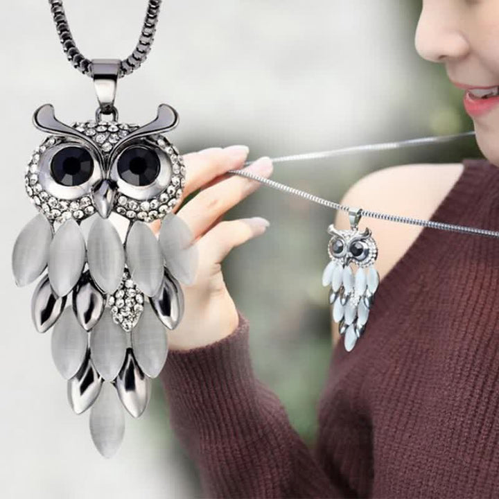 Olivenorma "Supernatural Power" - Crystal Alloy Sweater Necklace - image 7