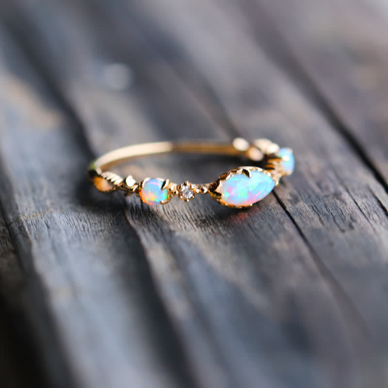 Olivenorma ”Love and Sincerity" - Opal Reki Vintage Ring - image 3