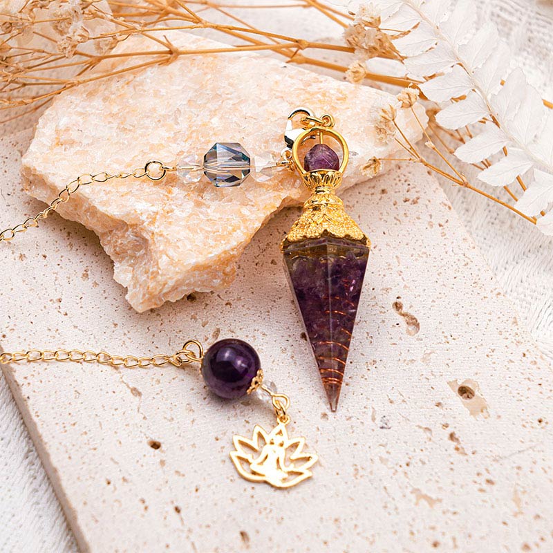 Natural Crystal Stone Pendulum - image 3