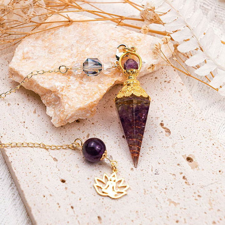 Natural Crystal Stone Pendulum - image 3