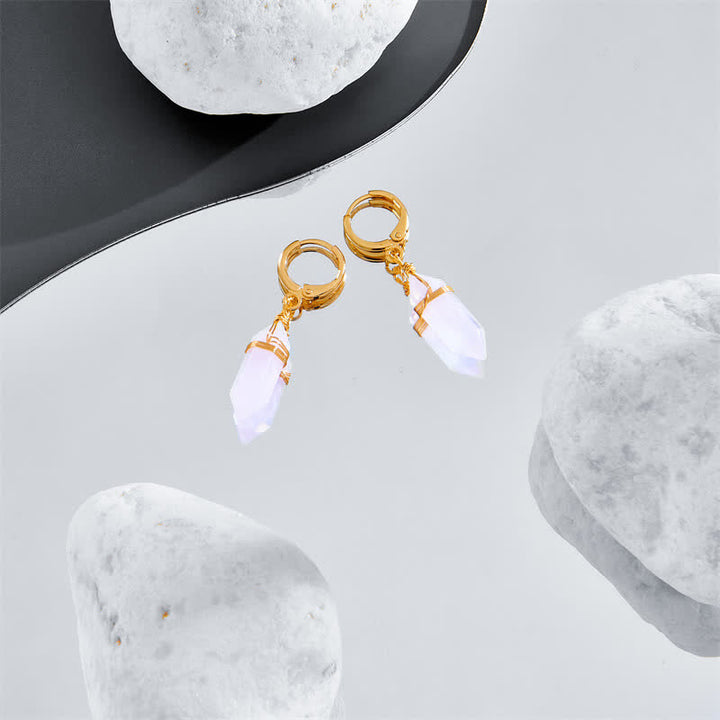 Natural Pink Opal Healing Earrings - image 5