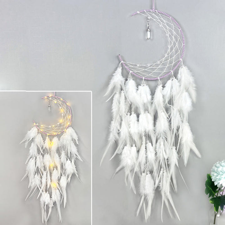 Olivenorma Moon With Blue Topaz Pendan Dream Catcher - image 7