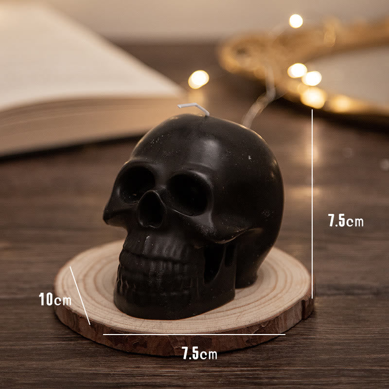 Olivenorma Multicolor Skull Scented Candle - Black & Blackberry Basil - image 4