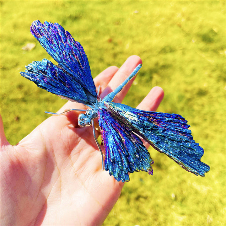 Olivenorma Aura Tourmaline Kyanite Dragonfly Gemstone Decoration - image 4