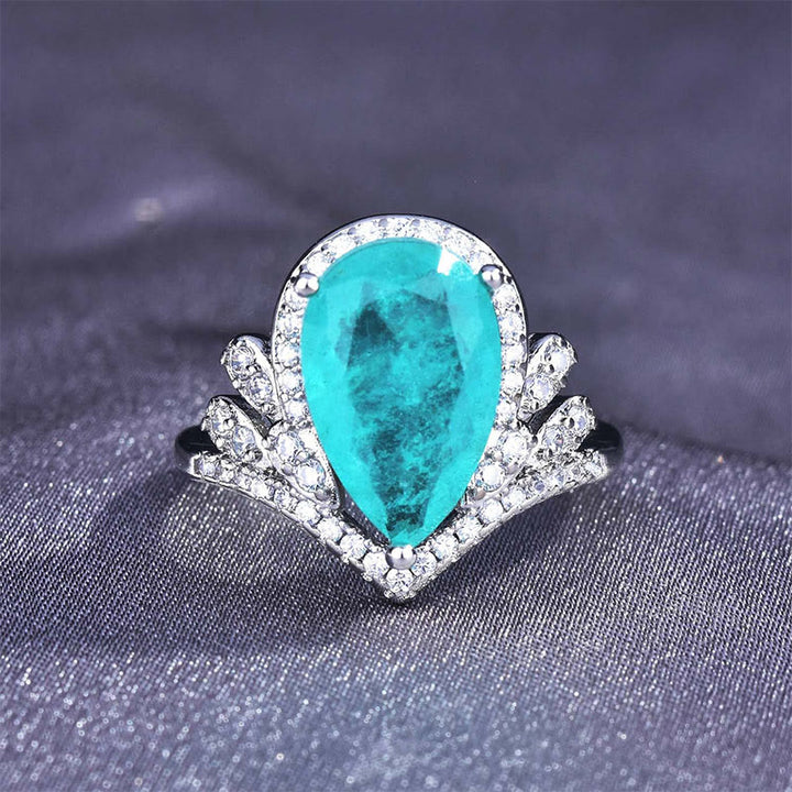 Olivenorma "Pure Love" - Paraiba Tourmaline Elegant Ring - image 4