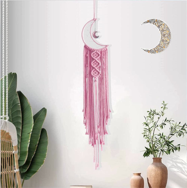 Olivenorma Star Moon Macrame Tassel Dream Catcher - image 5