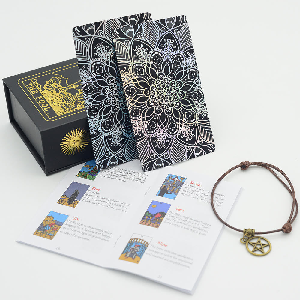 Olivenorma Bronzing Gold Foil Laser Bright Tarot Deck Cards - image 6