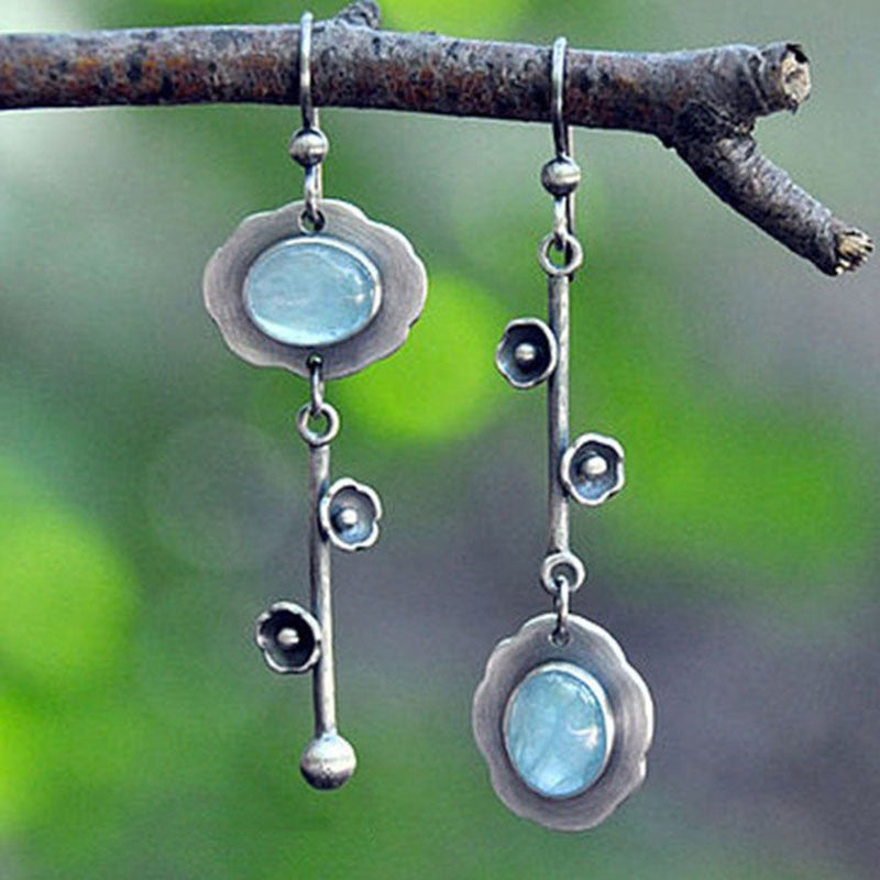 Olivenorma Retro Crystal Purification Earrings - Moonstone - image 0