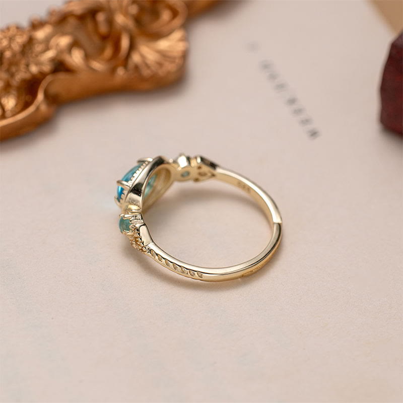 Olivenorma "Every Sea Is An Island" Paraiba Tourmaline Adjustable Ring - image 3