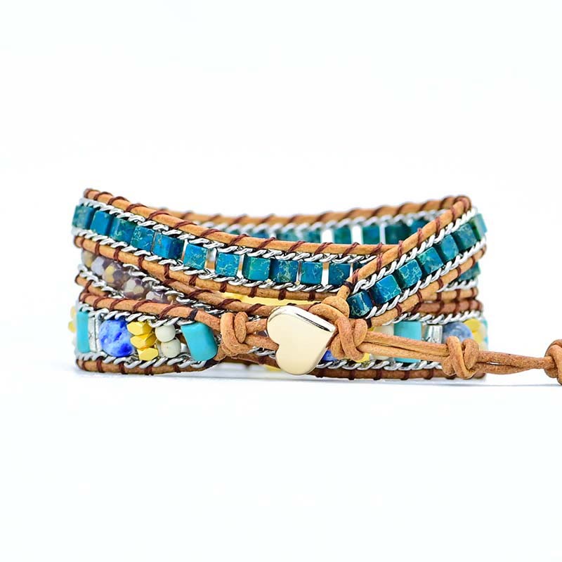 Emperor Stone Heart Wrap Bracelet - image 2
