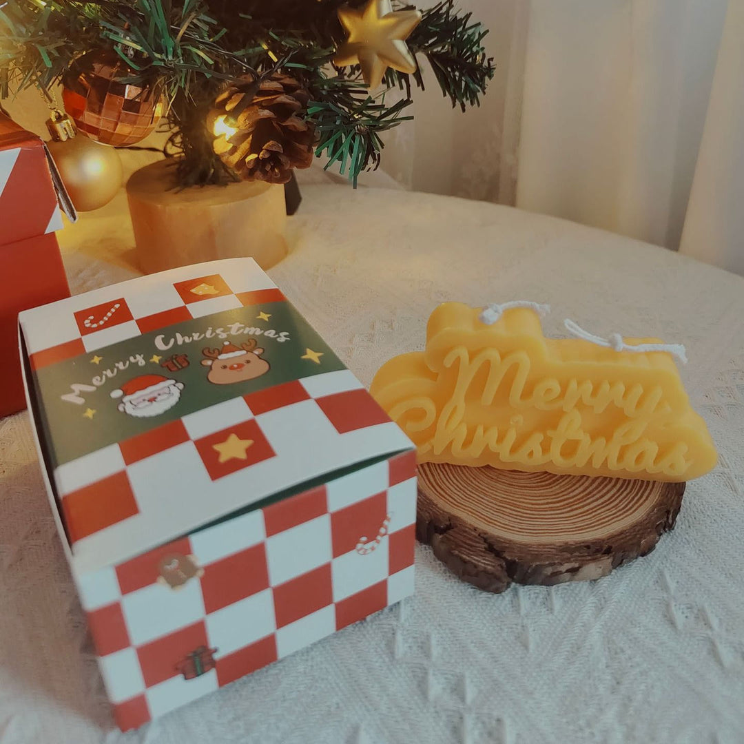 Olivenorma Christmas Cake Cookie Model Candle - Merry Christmas-12.5*6.5*2cm - image 12