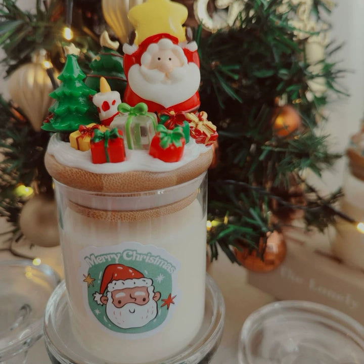 Olivenorma Christmas Santa Decor Candle - Cup Star Santa-6.5*14cm - image 5