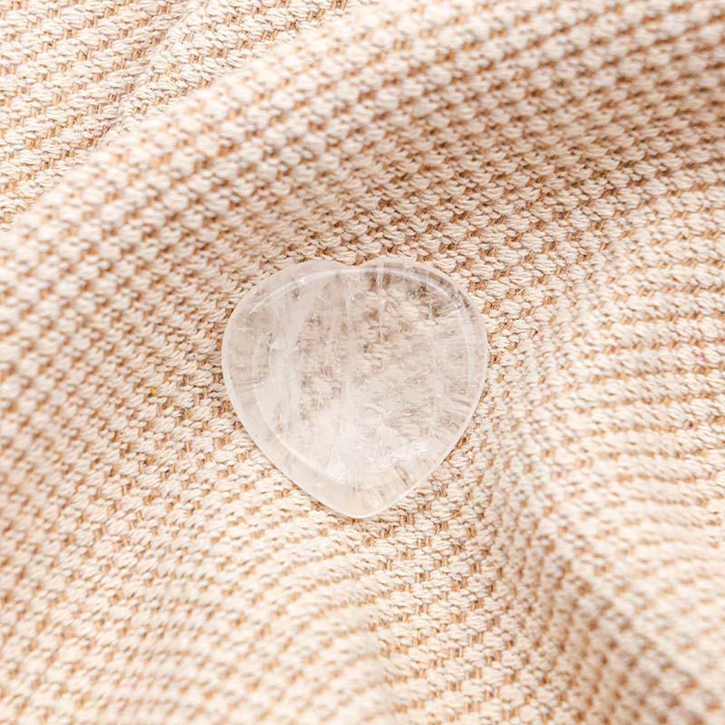 Olivenorma Clear Crystal Heart Worry Stone - image 3
