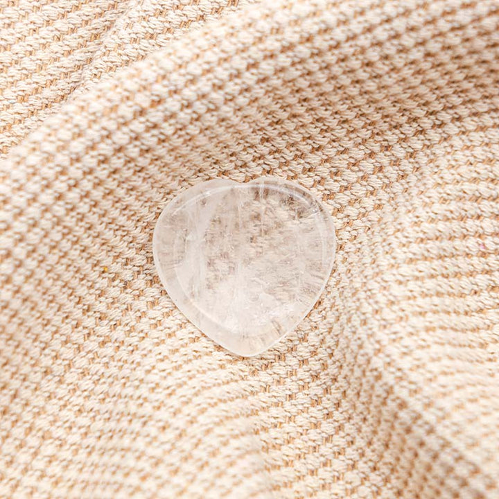 Olivenorma Clear Crystal Heart Worry Stone - image 3