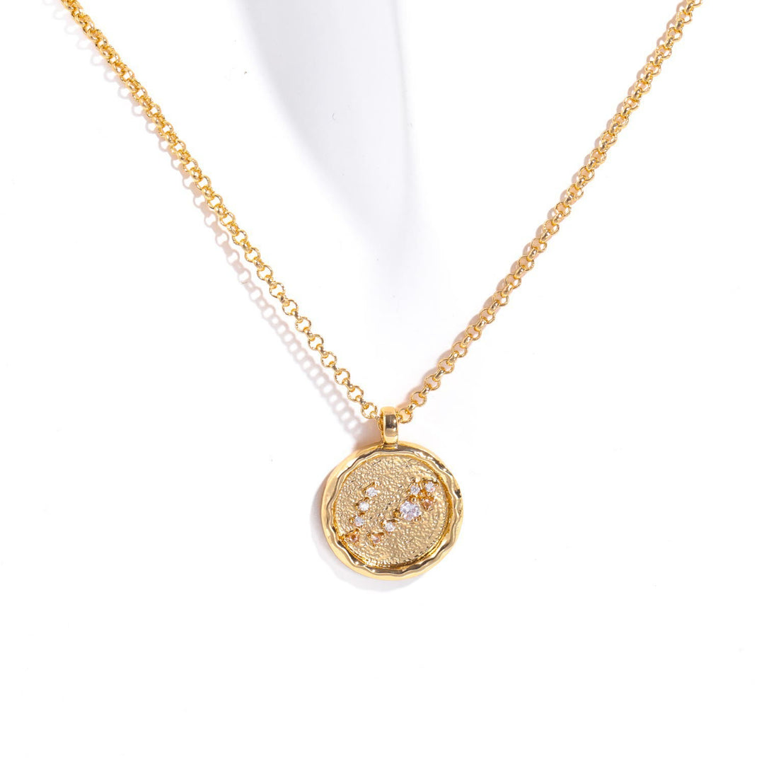 Olivenorma White Zircon Birthstone Zodiac Necklace - Pisces - image 13