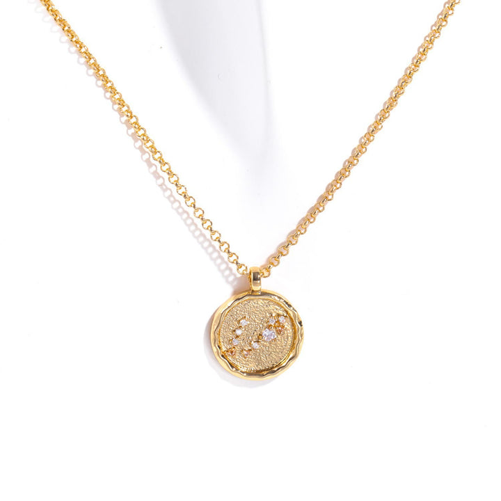 Olivenorma White Zircon Birthstone Zodiac Necklace - Pisces - image 13