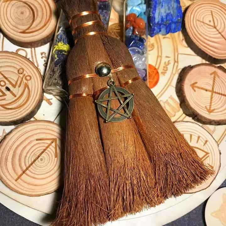 Olivenorma Tree Of Life Witchy Magic Broom Ornament - image 4