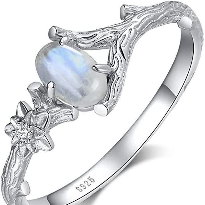Olivenorma Natural Moonstone Healing Protection Ring - image 2