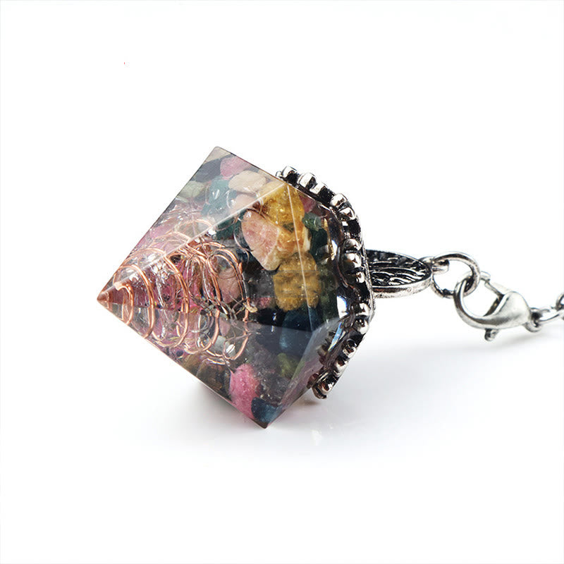 Olivenorma Natural Crystal Geometric Tree of Life Pendulum - image 22