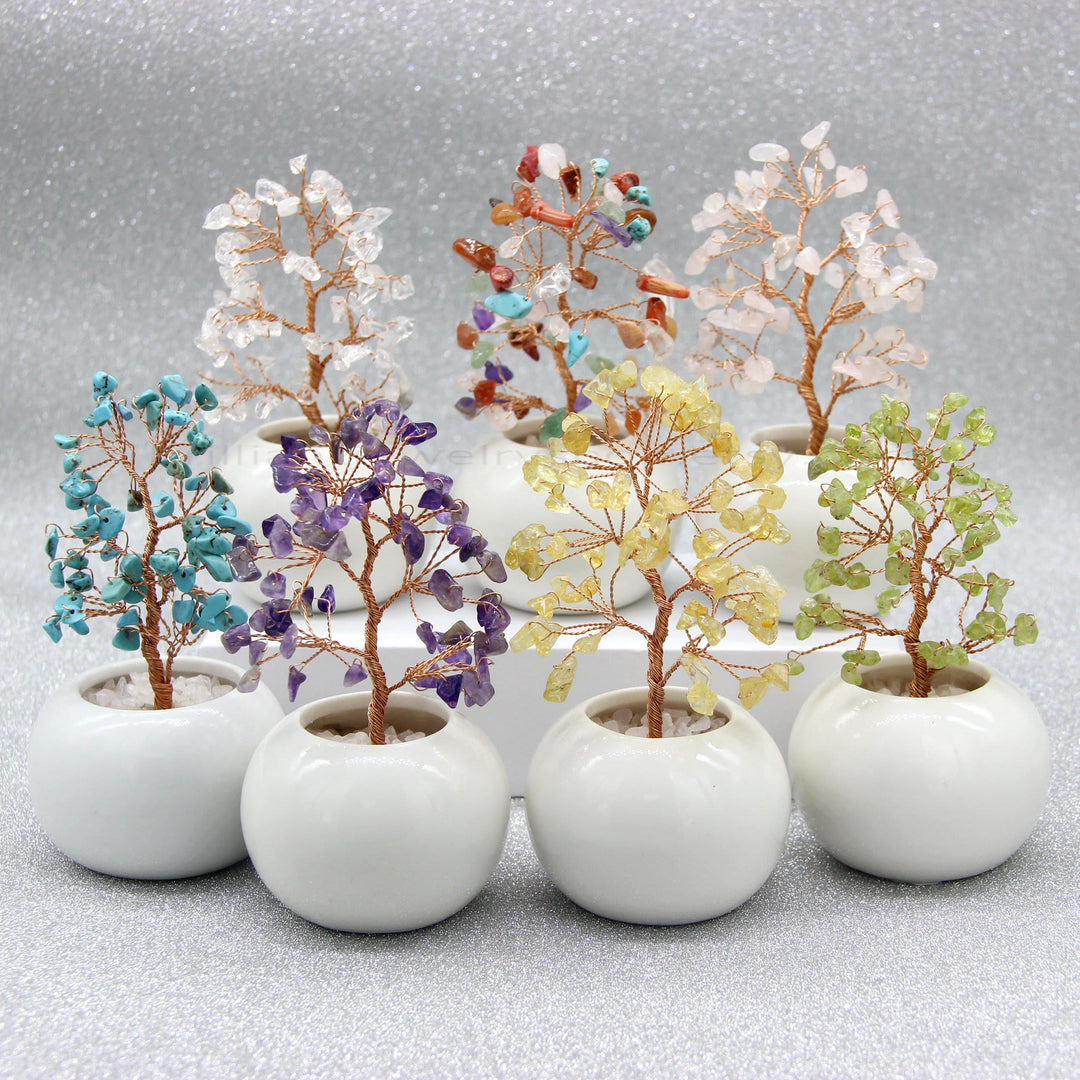 Olivenorma Multi Crystal Gemstone Feng Shui Tree - image 0