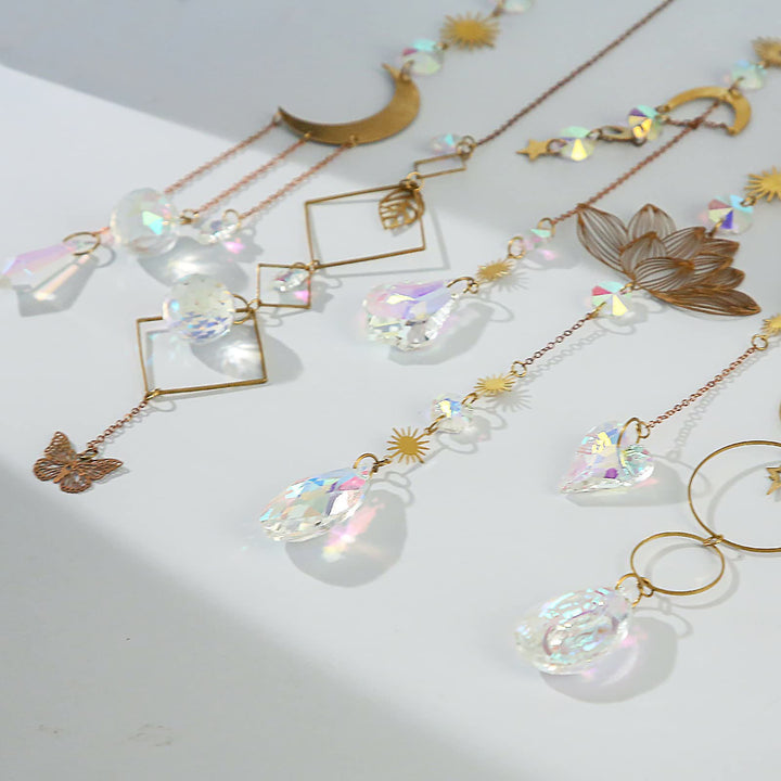 Olivenorma Angel Aura Quartz 6Pieces Lotus Wind Chime - image 2