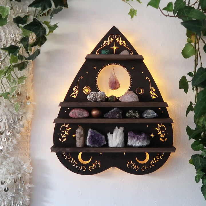 Inverted Moon Heart Crystal Shelf - Heart - image 0