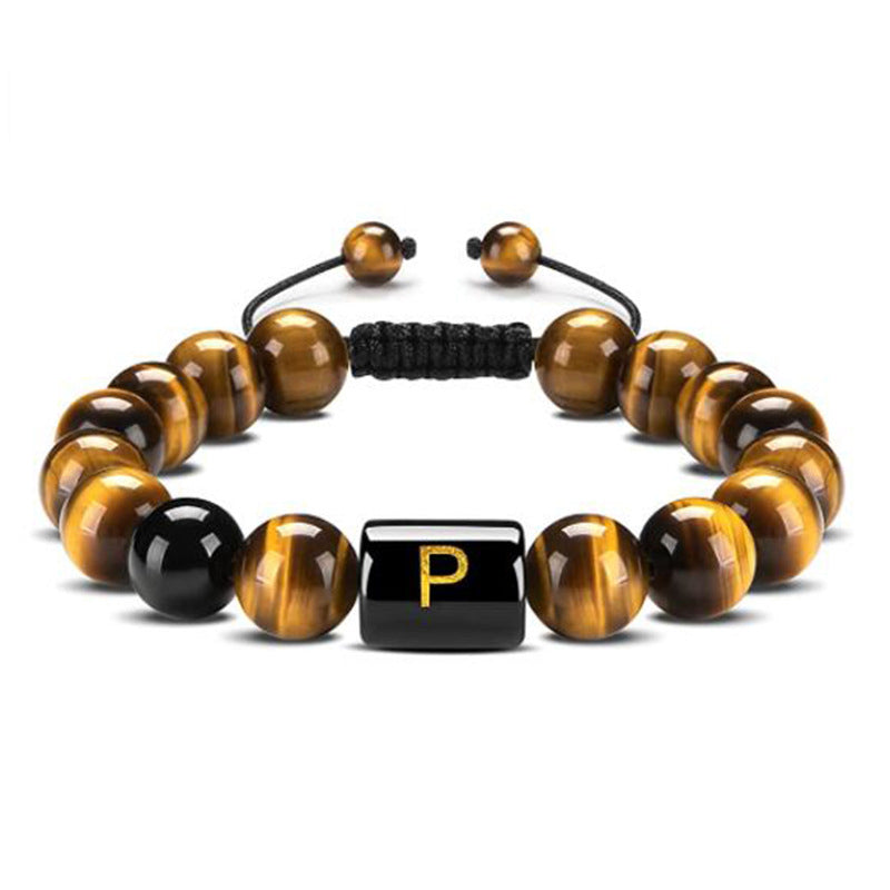 Tiger Eye Letter Protection Bracelet - Tiger Eye - P - image 19