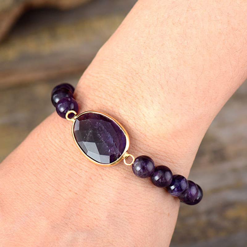 Olivenorma Relieves stress Amethyst Bracelet - image 1