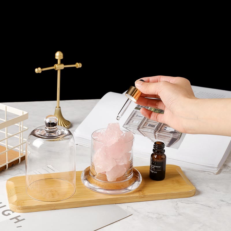 Olivenorma Diffuser Stone Flameless Transparent Cup Crystal Aromatherapy Lamp - image 1