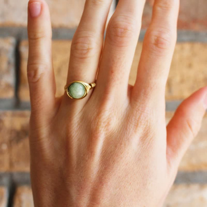 Wire Wrapped Healing Crystal Ring - image 15