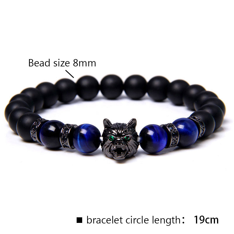 Olivenorma Lapis Lazuli Wolf Bracelet - image 1