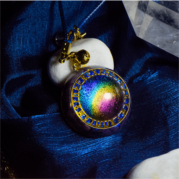 Olivenorma Chrono Ring Rainbow Tourmaline Star Pendant Orgone Necklace - image 6