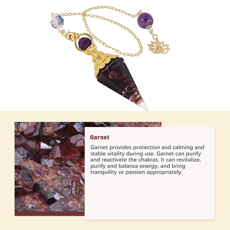 Natural Crystal Stone Pendulum - image 19