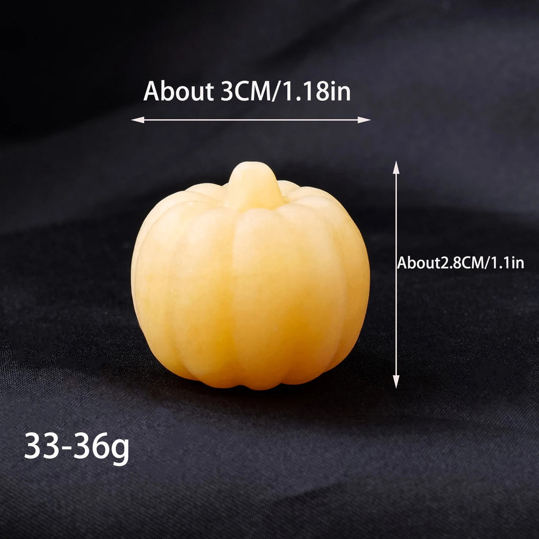 Olivenorma 1PC Yellow Calcite Mini Pumpkin Gemstone Decoration - image 9